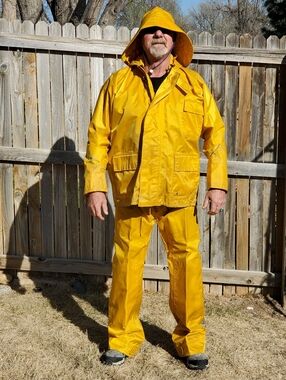 High Seas Foul Weather Gear Jacket, Bib Overalls And Hat